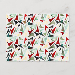 Colorful Geometric Shaptern Briefkaart