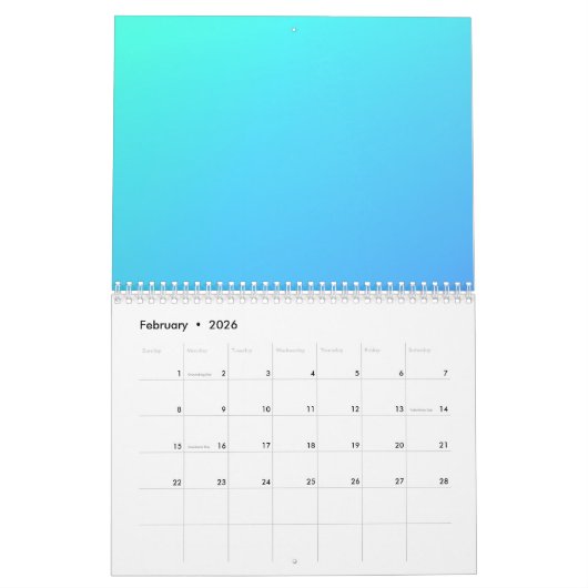 Colorful Geometric Spectrum Design Kalender (Feb 2026)