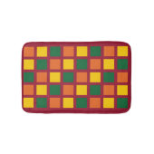 Colorful Geometric Squares Bath Mat (Voorkant)
