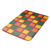 Colorful Geometric Squares Bath Mat (Gekanteld)