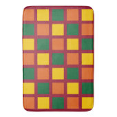 Colorful Geometric Squares Bath Mat (Voorkant Verticaal)