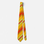 Colorful Geometric Striped Pattern Stropdas (Voorkant)