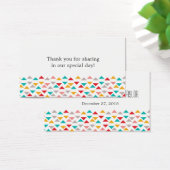 Colorful Geometric Triangle Hearts Weddenschap Visitekaartjes (Bureau)