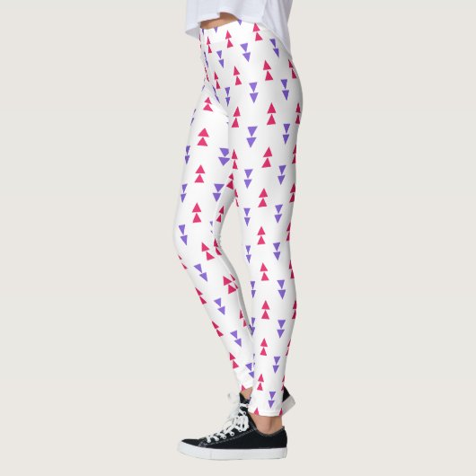 Colorful Geometric Triangle Patroon Leggings (Links)