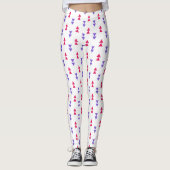 Colorful Geometric Triangle Patroon Leggings (Voorkant)