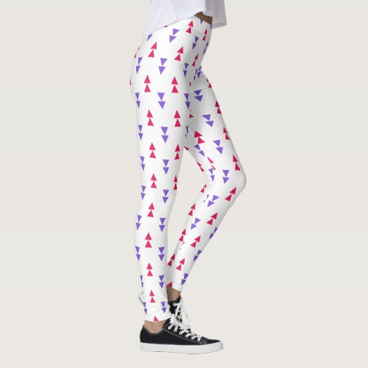 Colorful Geometric Triangle Patroon Leggings (Rechts)