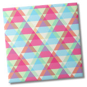 Colorful Geometric Triangle Patroon Tegeltje