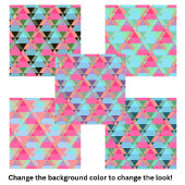 Colorful Geometric Triangle Patroon Tegeltje