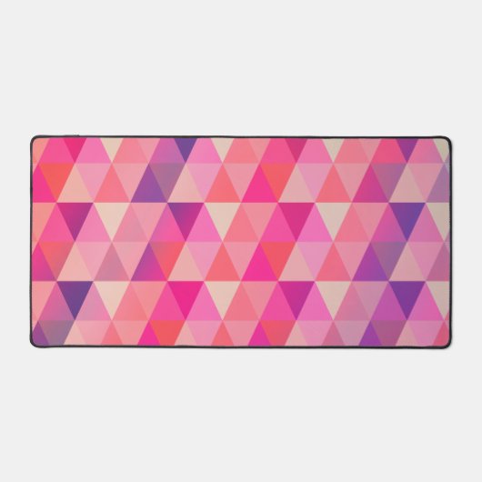 Colorful Geometric Triangles Patroon Bureaumat (Voorkant)