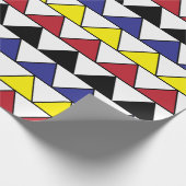Colorful Geometric Triangles Patroon Cadeaupapier (Hoek)