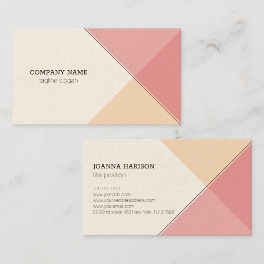 Colorful Geometric Visitekaartje (Voorkant / Achterkant)