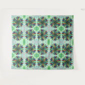 COLORFUL GEOMETRISCHE TEARDROPS WATERVERF PATROON WANDKLEED (Voorkant (horizontaal))