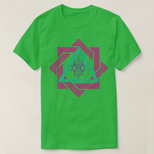 Colorful Geometry Art T-shirt (Design voorkant)