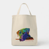 Colorful George Canvas tas (Achterkant)