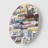 Colorful Gepersonaliseerd Athletic Sports Clock Grote Klok (Hoek)