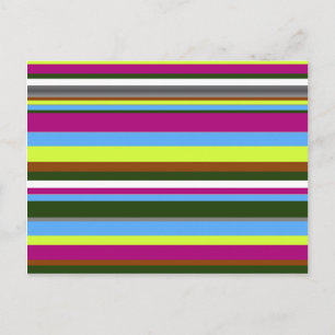 Colorful Gepersonaliseerd Designer Stripe Briefkaart
