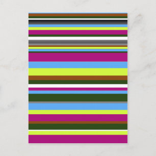Colorful Gepersonaliseerd Designer Stripe Briefkaart