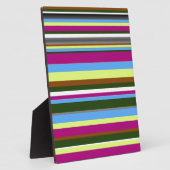Colorful Gepersonaliseerd Designer Stripe Fotoplaat (Zijkant)