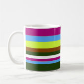 Colorful Gepersonaliseerd Designer Stripe Koffiemok (Links)