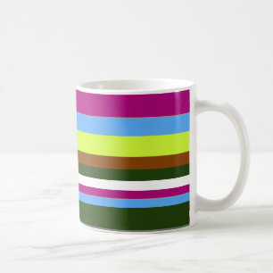 Colorful Gepersonaliseerd Designer Stripe Koffiemok