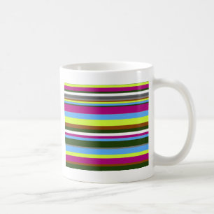 Colorful Gepersonaliseerd Designer Stripe Koffiemok