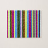 Colorful Gepersonaliseerd Designer Stripe Legpuzzel (Horizontaal)