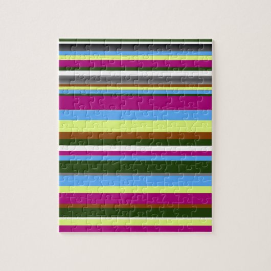 Colorful Gepersonaliseerd Designer Stripe Legpuzzel (Verticaal)