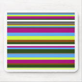Colorful Gepersonaliseerd Designer Stripe Muismat (Voorkant)