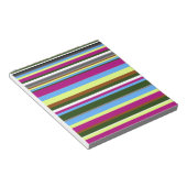 Colorful Gepersonaliseerd Designer Stripe Notitieblok (Schuin)