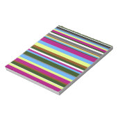 Colorful Gepersonaliseerd Designer Stripe Notitieblok (Linkerzijde)
