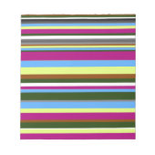 Colorful Gepersonaliseerd Designer Stripe Notitieblok (Voorkant)