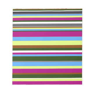 Colorful Gepersonaliseerd Designer Stripe Notitieblok