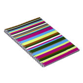 Colorful Gepersonaliseerd Designer Stripe Notitieboek (Rechterzijde)