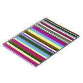 Colorful Gepersonaliseerd Designer Stripe Notitieboek (Linkerzijde)
