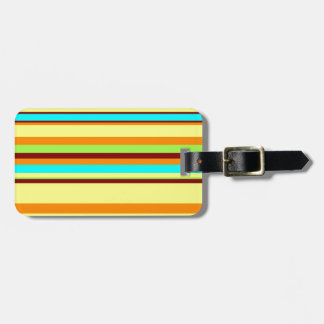 Colorful Gepersonaliseerd Designer Stripe Patroon Bagagelabel