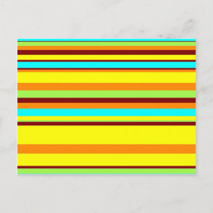 Colorful Gepersonaliseerd Designer Stripe Patroon Briefkaart