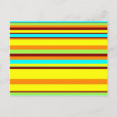 Colorful Gepersonaliseerd Designer Stripe Patroon Briefkaart (Voorkant)