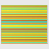 Colorful Gepersonaliseerd Designer Stripe Patroon Cadeaupapier (Vlak)