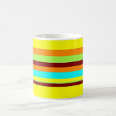 Colorful Gepersonaliseerd Designer Stripe Patroon Koffiemok (Center)
