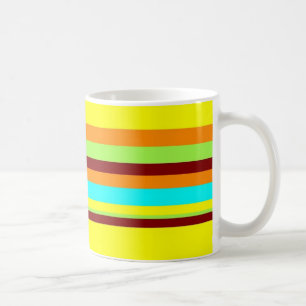 Colorful Gepersonaliseerd Designer Stripe Patroon Koffiemok