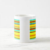 Colorful Gepersonaliseerd Designer Stripe Patroon Koffiemok (Center)