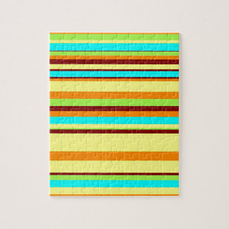 Colorful Gepersonaliseerd Designer Stripe Patroon Legpuzzel