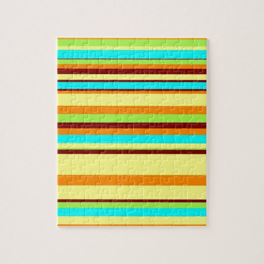 Colorful Gepersonaliseerd Designer Stripe Patroon Legpuzzel (Verticaal)