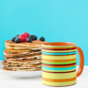 Colorful Gepersonaliseerd Designer Stripe Patroon Mok