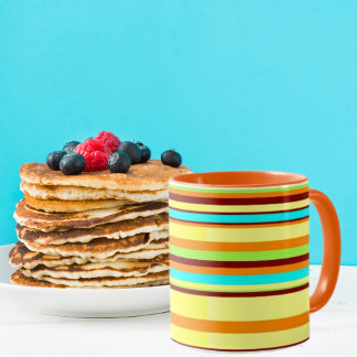 Colorful Gepersonaliseerd Designer Stripe Patroon Mok