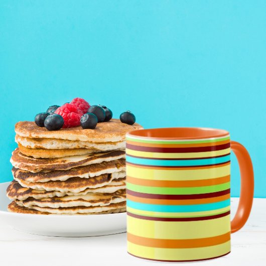 Colorful Gepersonaliseerd Designer Stripe Patroon Mok