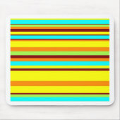 Colorful Gepersonaliseerd Designer Stripe Patroon Muismat (Voorkant)