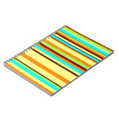 Colorful Gepersonaliseerd Designer Stripe Patroon Notitieboek (Linkerzijde)