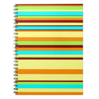 Colorful Gepersonaliseerd Designer Stripe Patroon Notitieboek