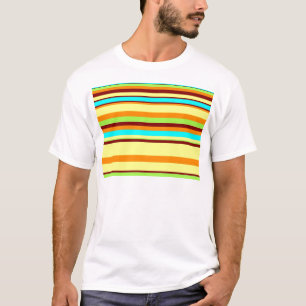 Colorful Gepersonaliseerd Designer Stripe Patroon T-shirt